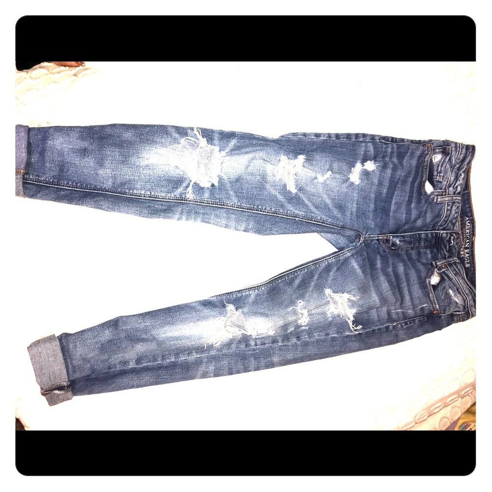 America eagle boyfriend jeans size 0 regular
